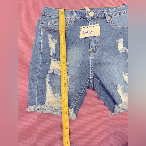 American bazi distressed Bermuda shorts - Picture 13 of 16